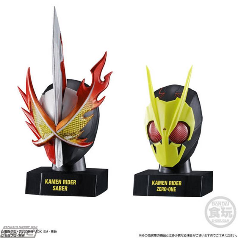 仮面ライダー』シリーズのマスクを再現した食玩「仮面ライダーマスク