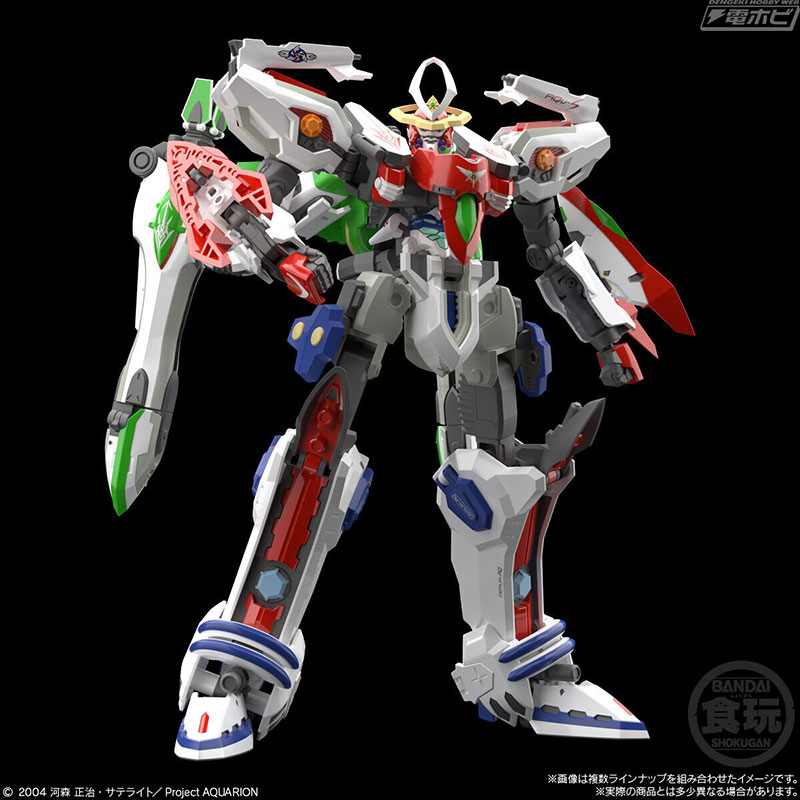 ベクターマシン3機による変形・合体を再現！食玩プラモデル「SMP 創聖