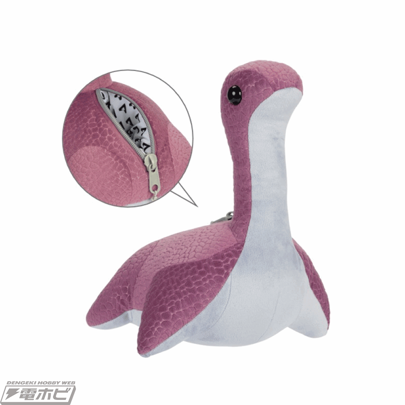 メガサイズになった「ネッシーぬいぐるみメガ（紫）」も数量限定で販売