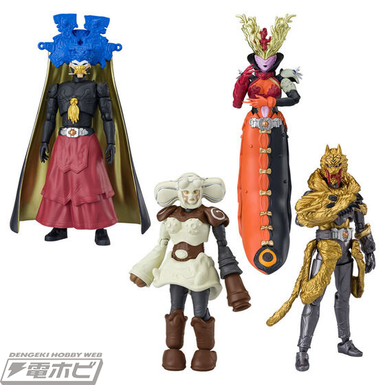 仮面ライダーW』ミュージアムの幹部・園咲家の面々が食玩アクション