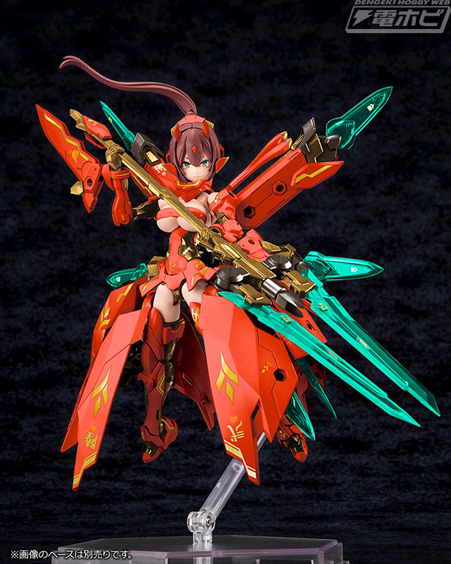 メガミデバイス』朱羅 九尾が新規成型色＆パーツ追加でプラモデル化