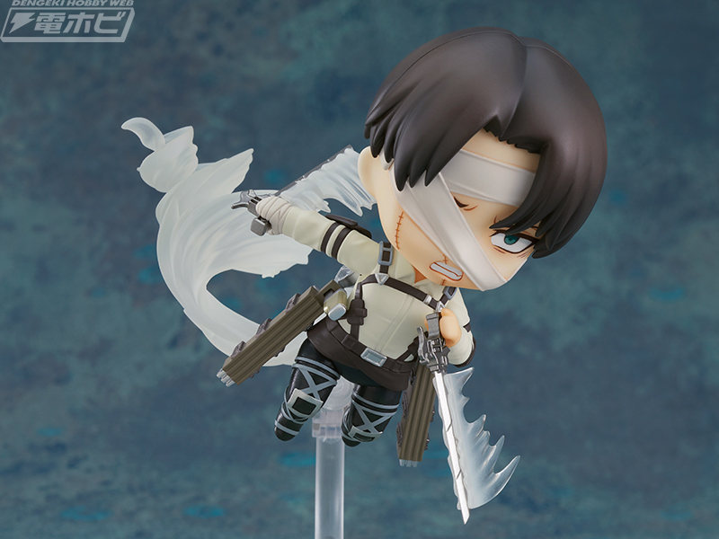 進撃の巨人』人類最強の兵士・リヴァイが包帯を巻いた姿でねんどろいど