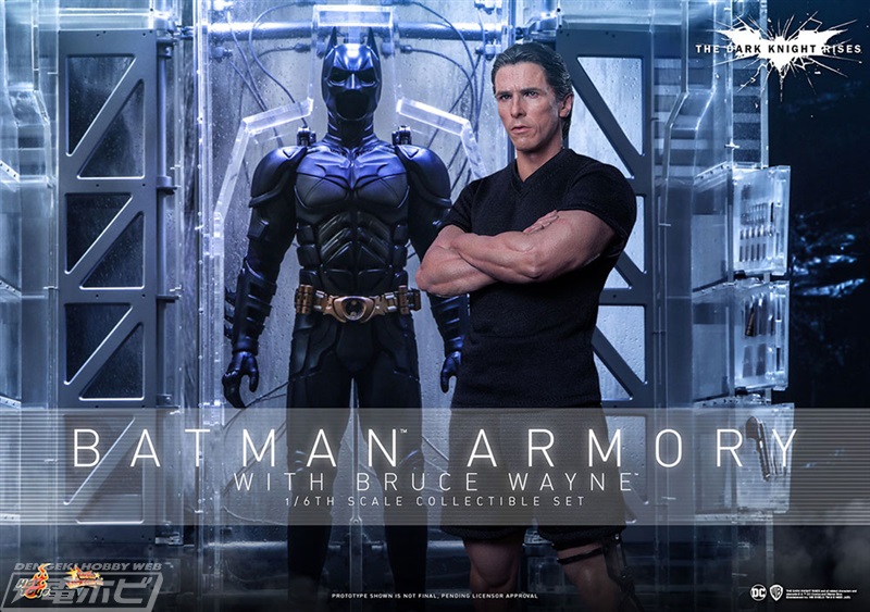 ダークナイト ライジング』バットスーツ格納庫とブルース・ウェインが1