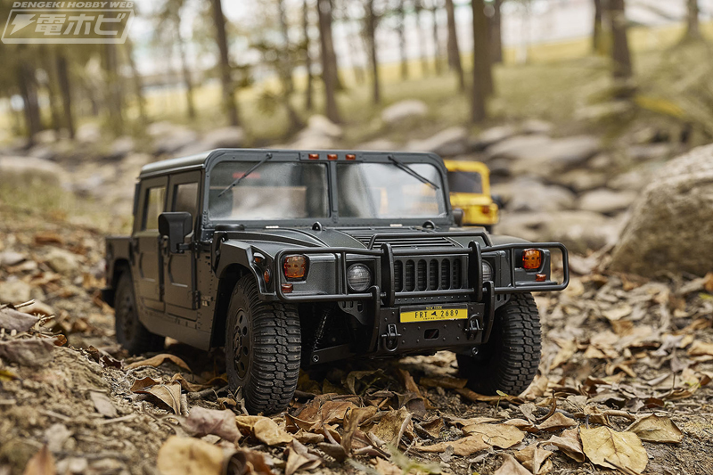 ハマーH1アルファ」が迫力の1/12スケール電動RCカーとなってFMSから