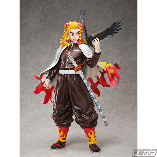鬼滅の刃』1/4スケールの煉獄杏寿郎のフィギュアが復刻受注！風に