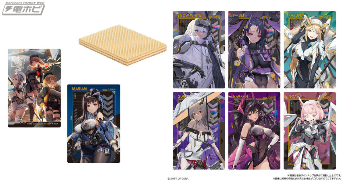勝利の女神：NIKKE』魅力的なニケたちのメタリックプラカード付き
