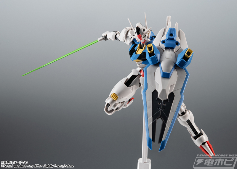 ビームエフェクトは劇中のグリーンに変更！『水星の魔女』ROBOT魂15