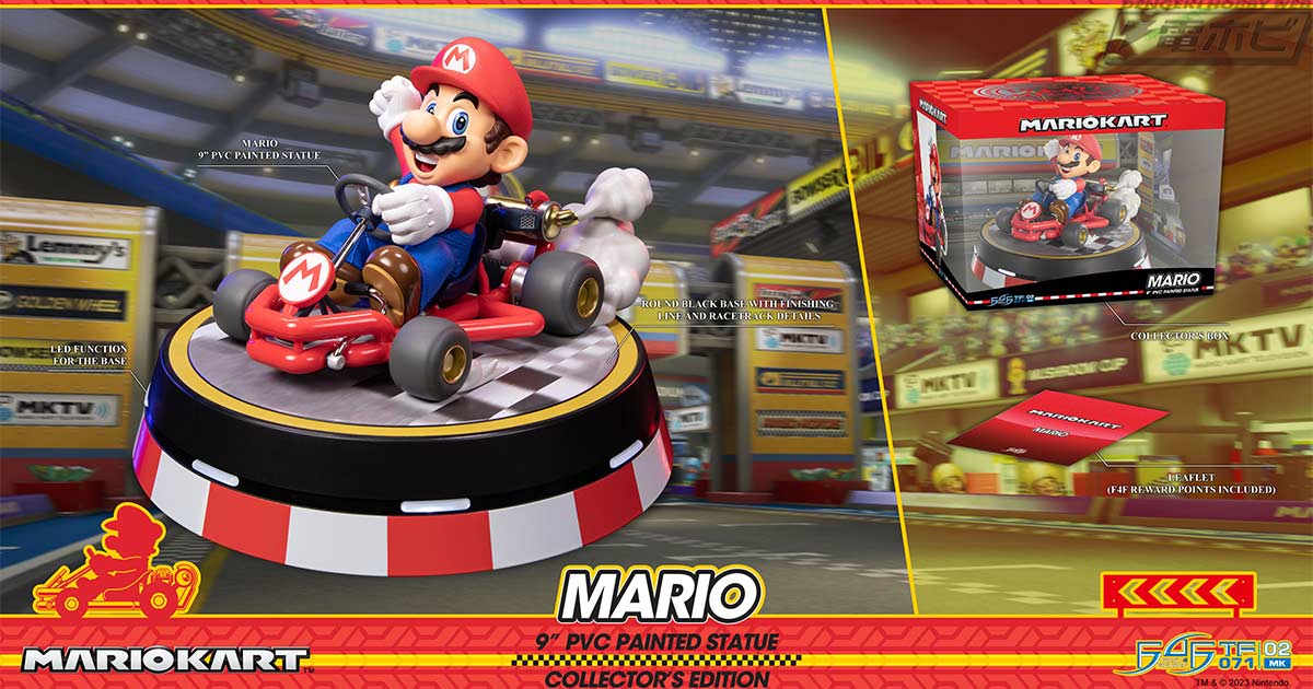 マリオカート』からカートにまたがるマリオがファースト4フィギュア