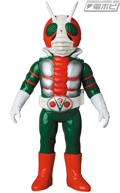 東映レトロソフビコレクションにビニールマフラー版の「仮面ライダーV3