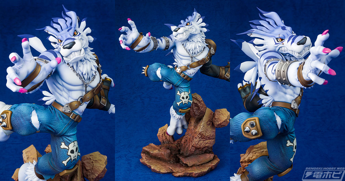 激しい蹴りを繰り出すダイナミックな姿を再現！『デジモン