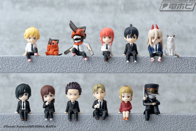 13体を一気にフルコンプ！デンジたちがちょこんと座るミニフィギュア