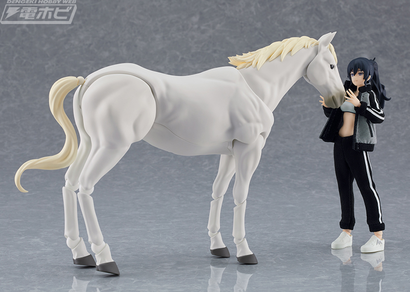 figmaサイズの馬が登場！毛色は美しい白とスタンダードな茶色の2種同時