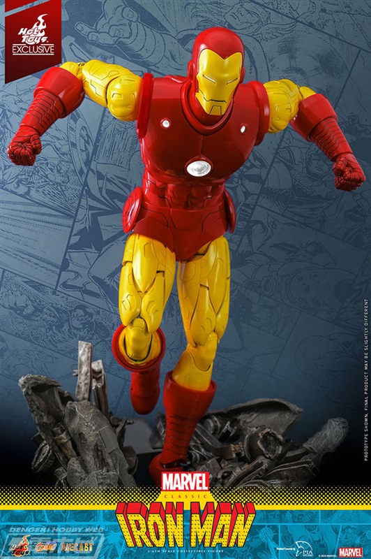 マーベル・コミック』のクラシックなアイアンマンがホットトイズより