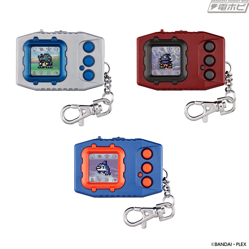 発売25周年記念！カラー液晶にリニューアルした3種類の「デジモン