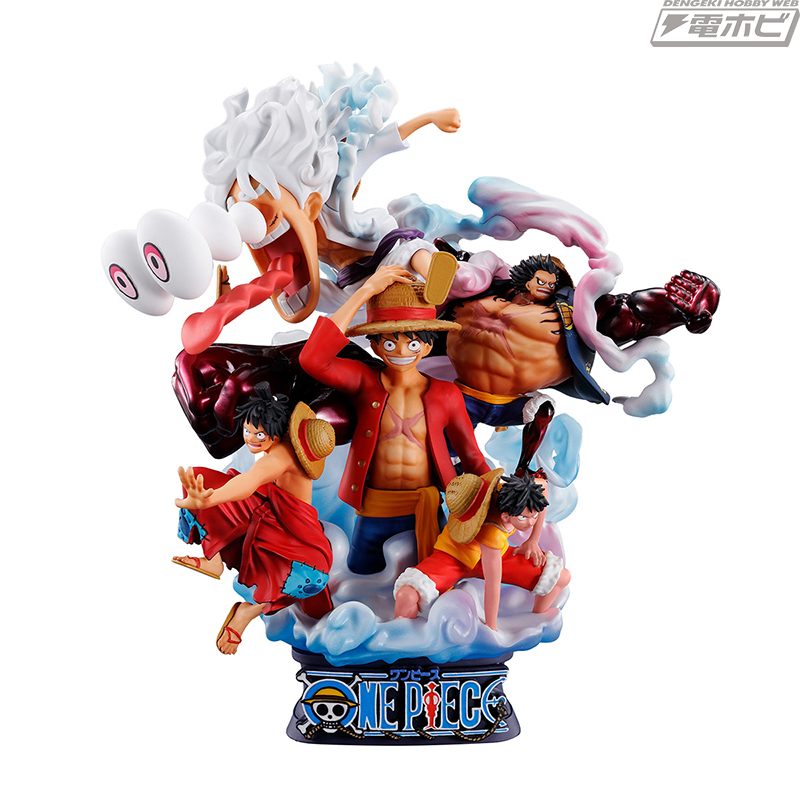 ワンピース』通常の姿から“ギア5”まで様々な状態のルフィだけで構成