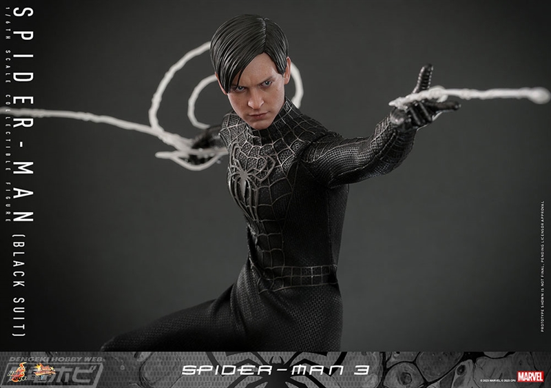 スパイダーマン3』ブラックスーツのスパイダーマンをホットトイズが1/6