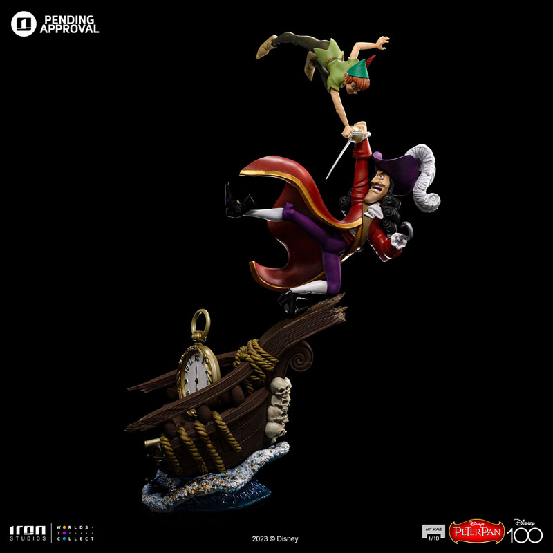 ピーター・パン』ピーター・パンvsフック船長の1/10スケールスタチュー