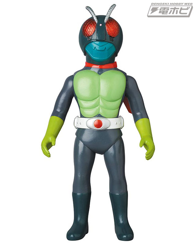 東映レトロソフビコレクションに、設定画カラーの原作版「仮面ライダー