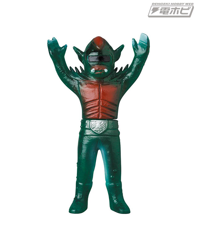 東映レトロソフビコレクションに、設定画カラーの原作版「仮面ライダー