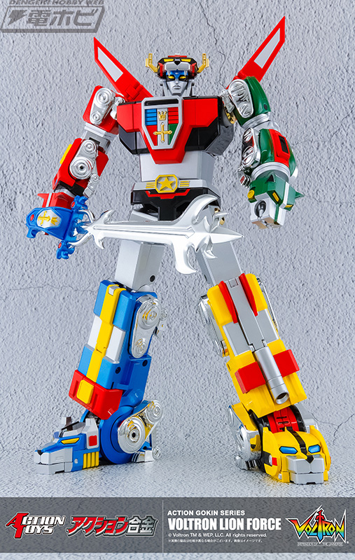 ボルトロン ライオンフォース」がACTION TOYSの完成品モデル