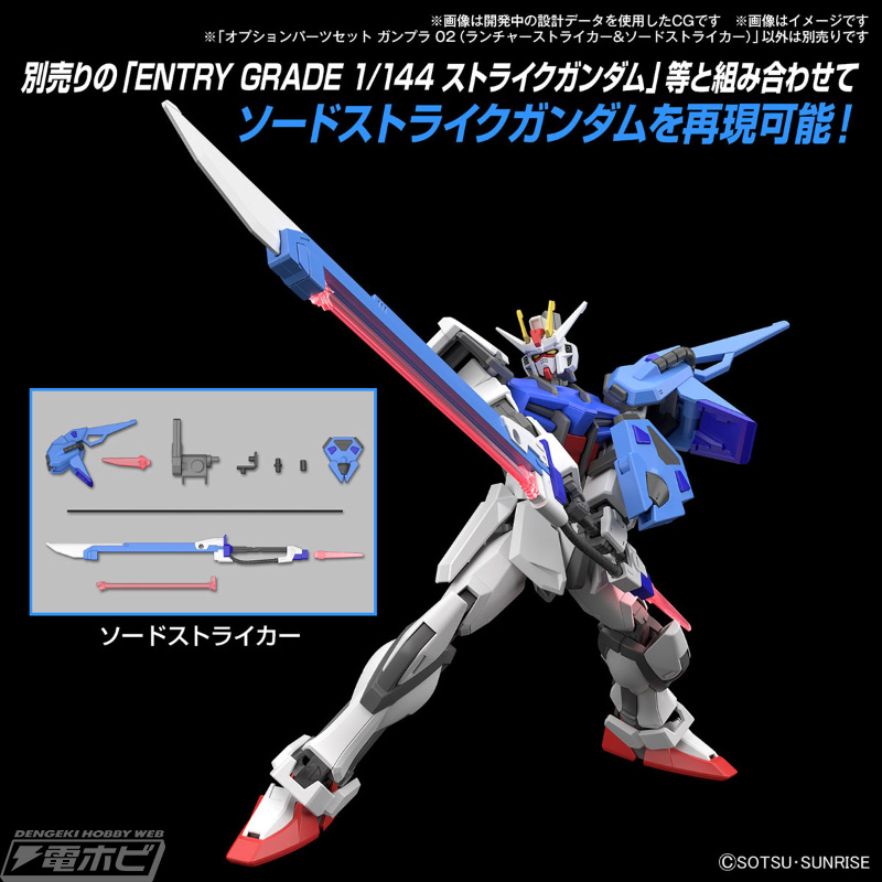 組み合わせてパーフェクトストライクガンダムが再現可能！エール