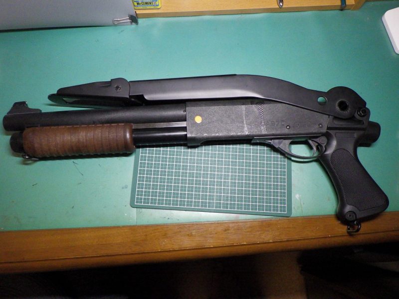 マルゼンCA870ソードオフにフォールディングストックを付けてみる