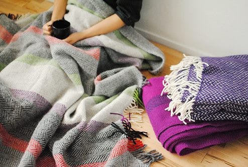 KLIPPAN/クリッパン/スローケット/ポルカ/パープル - 北欧、暮らしの道具店