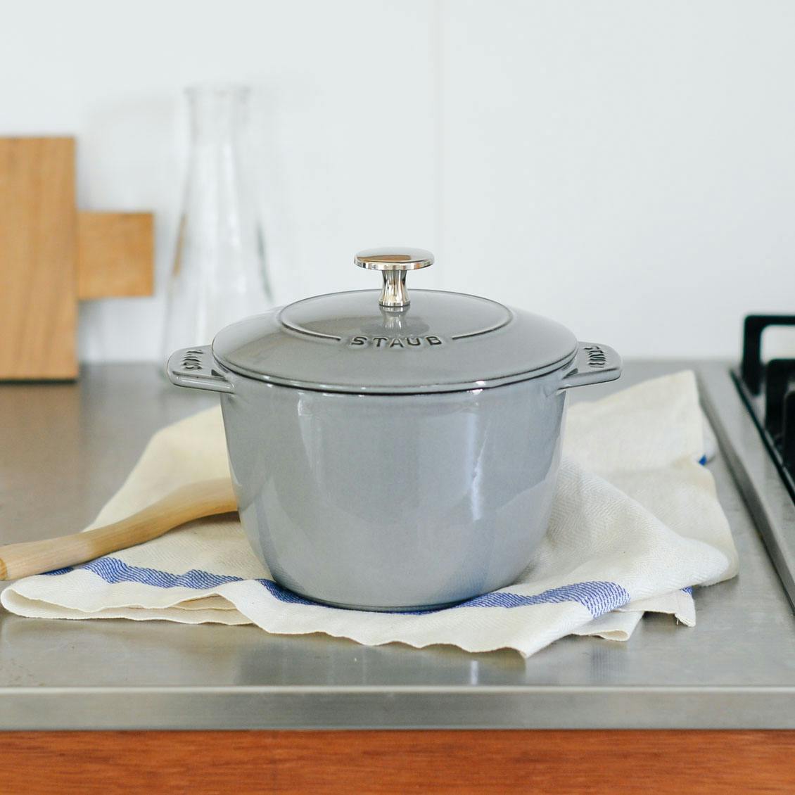 STAUB / ストウブ / ラ・ココット de GOHAN（ブラック、グレー