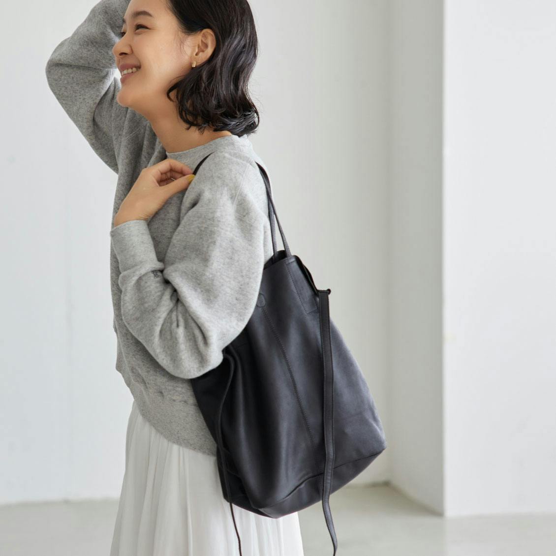 Morphée / モルフェ / ゴートレザーバッグ（Mサイズ） - 北欧、暮らし