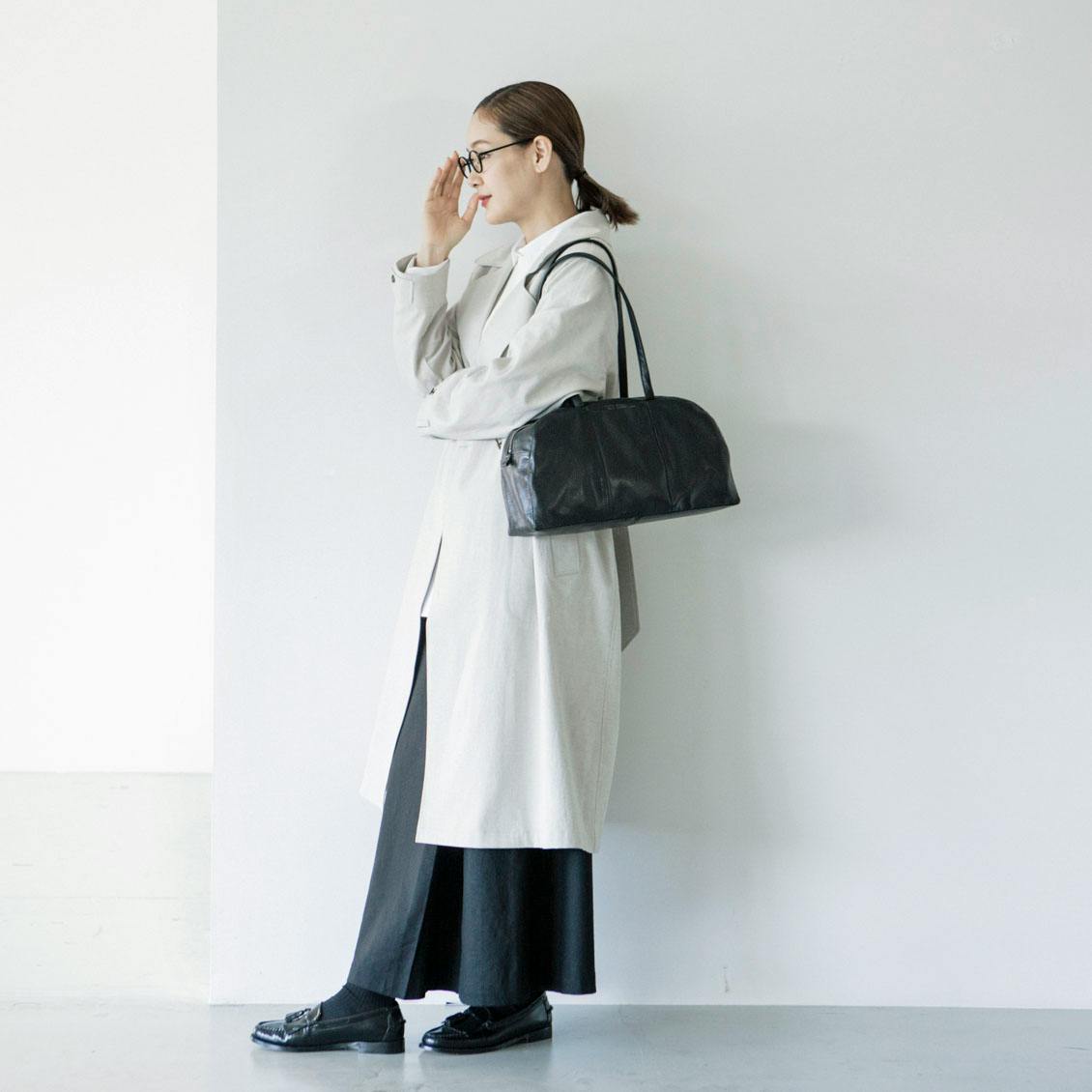 がんばりどきも私らしく」一田憲子さんとつくったラウンドレザーバッグ