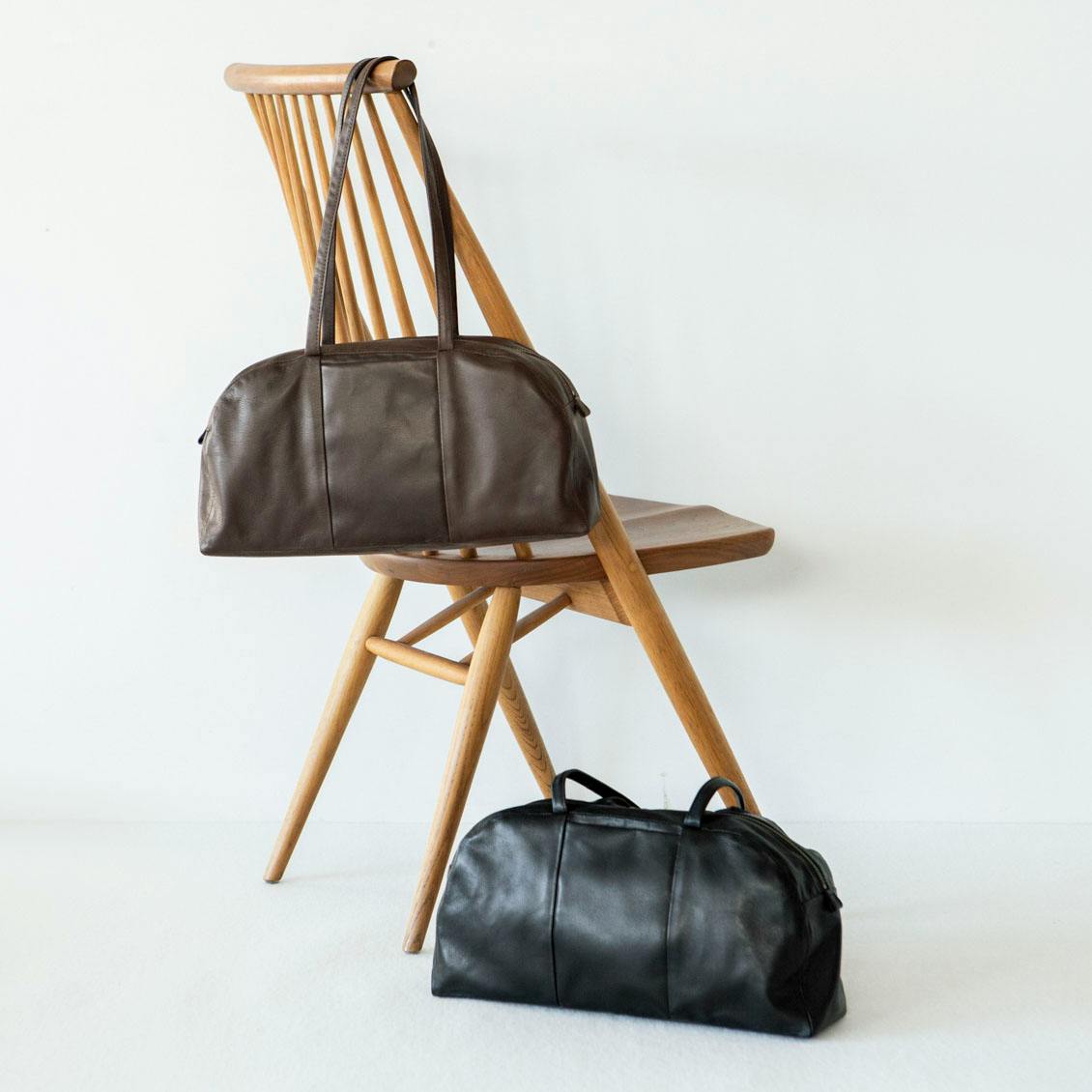 がんばりどきも私らしく」一田憲子さんとつくったラウンドレザーバッグ