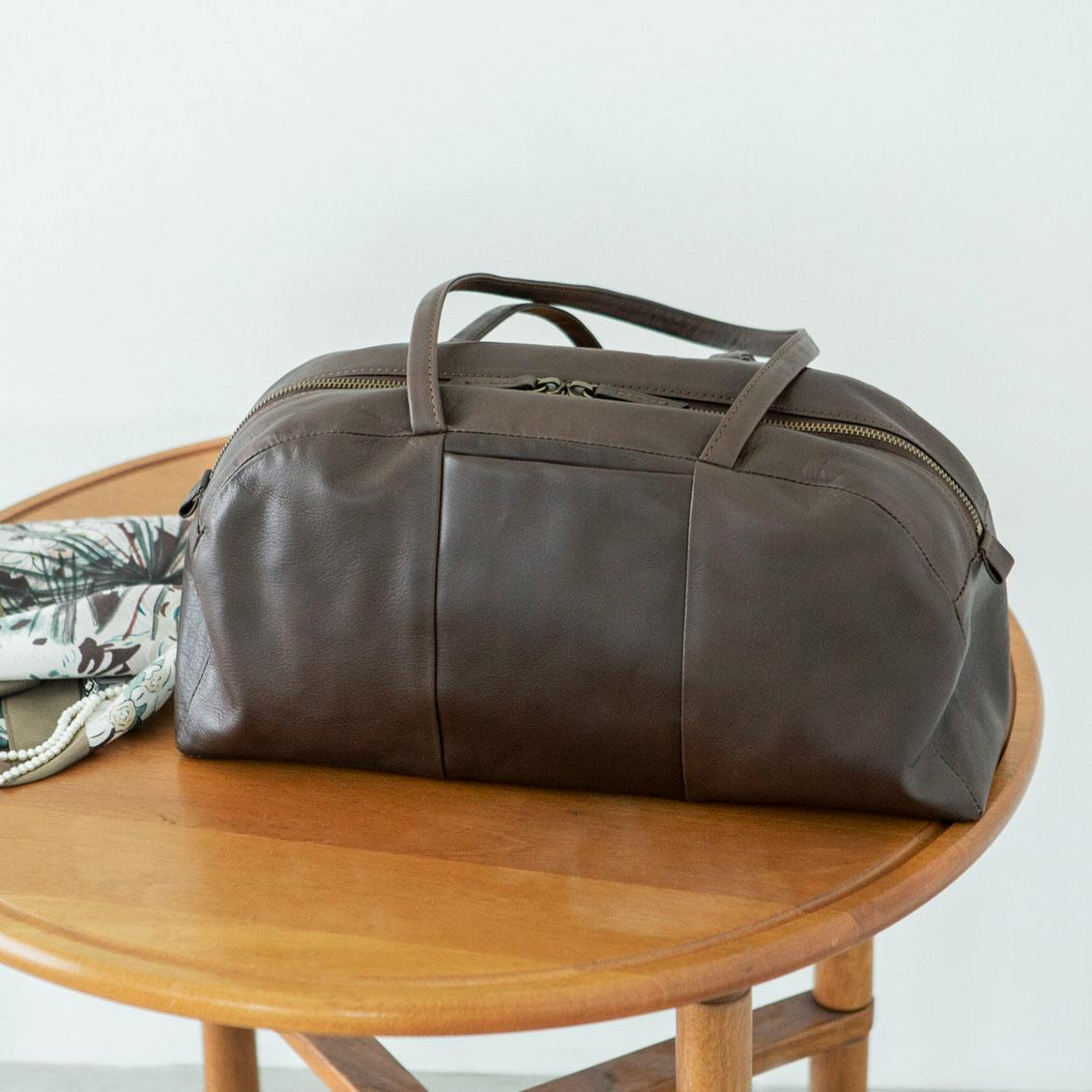 がんばりどきも私らしく」一田憲子さんとつくったラウンドレザーバッグ