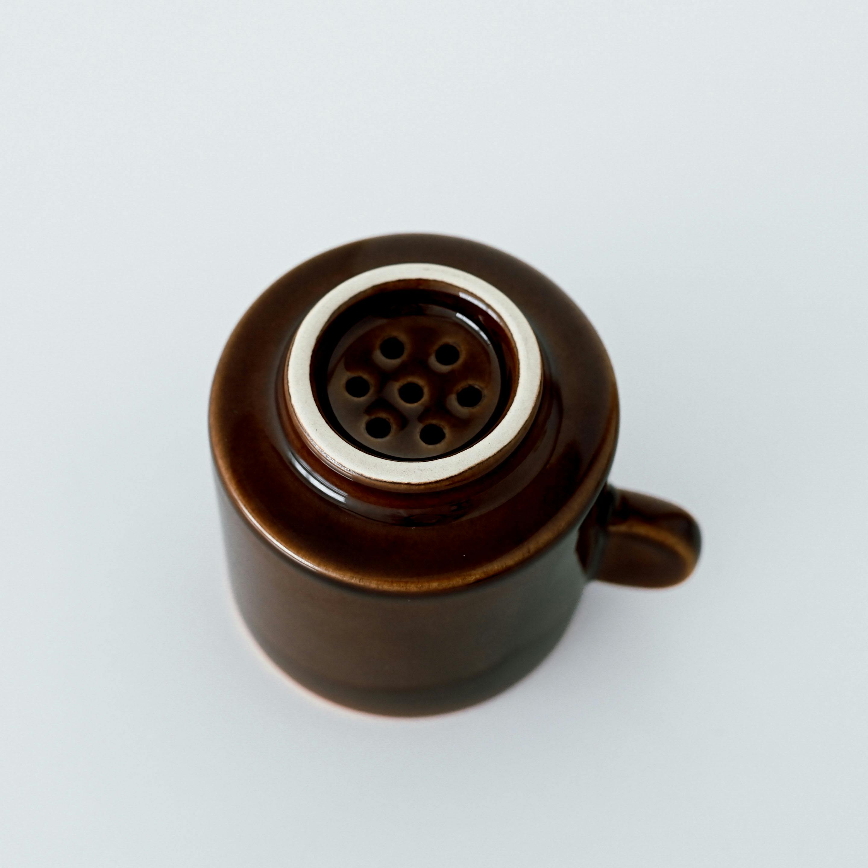 グリーンひとつから広がる暮らし」陶器の植木鉢（受け皿付き）/ 2.5号