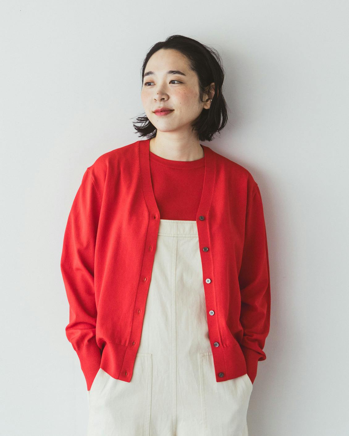 カジュアルから、きちんとまで」アンサンブルニット（半袖