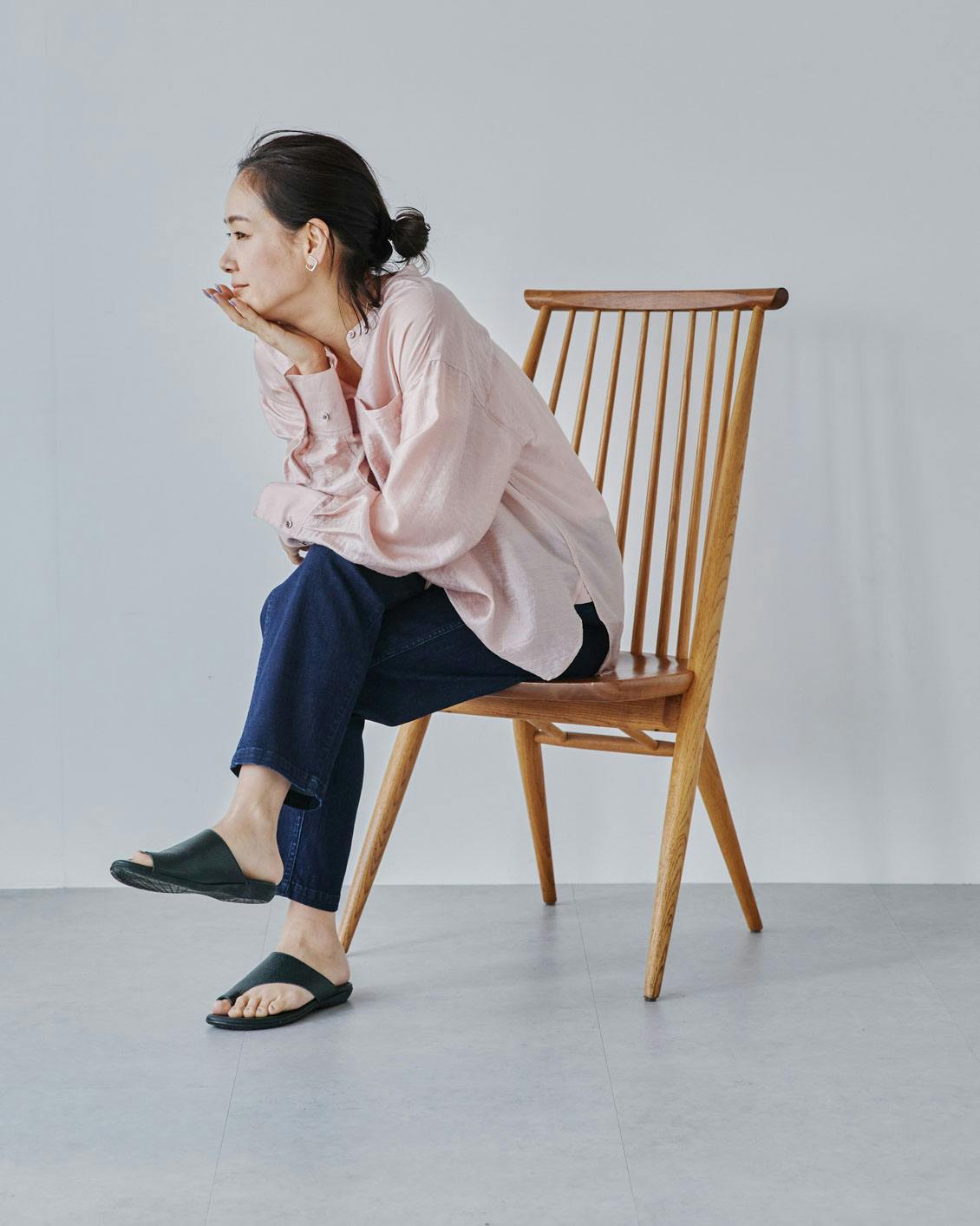 楽ちんなのに、スッキリ見え」たよれるペグパンツ（S・M・Tサイズ