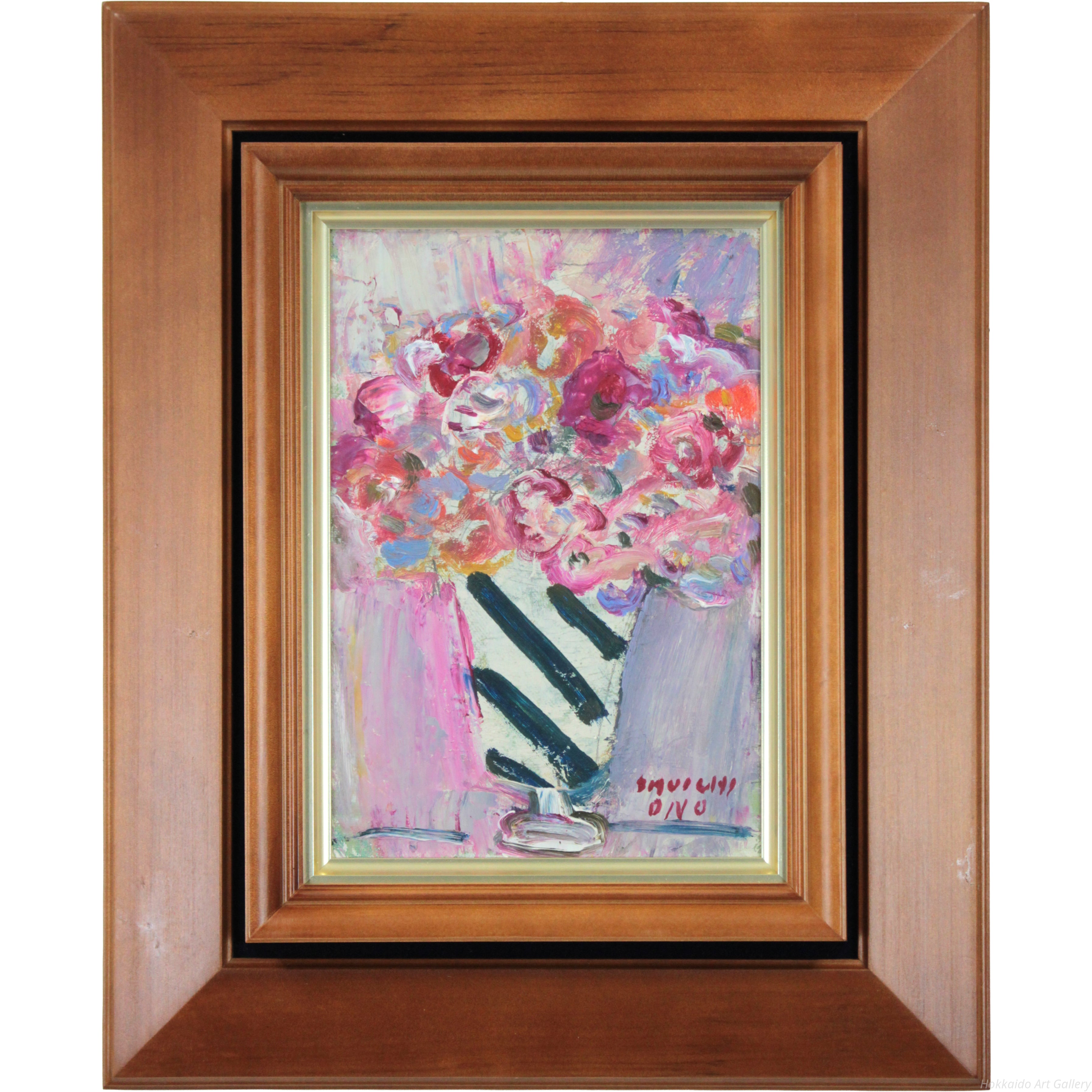 小野州一 『花』 油彩画 - 北海道画廊