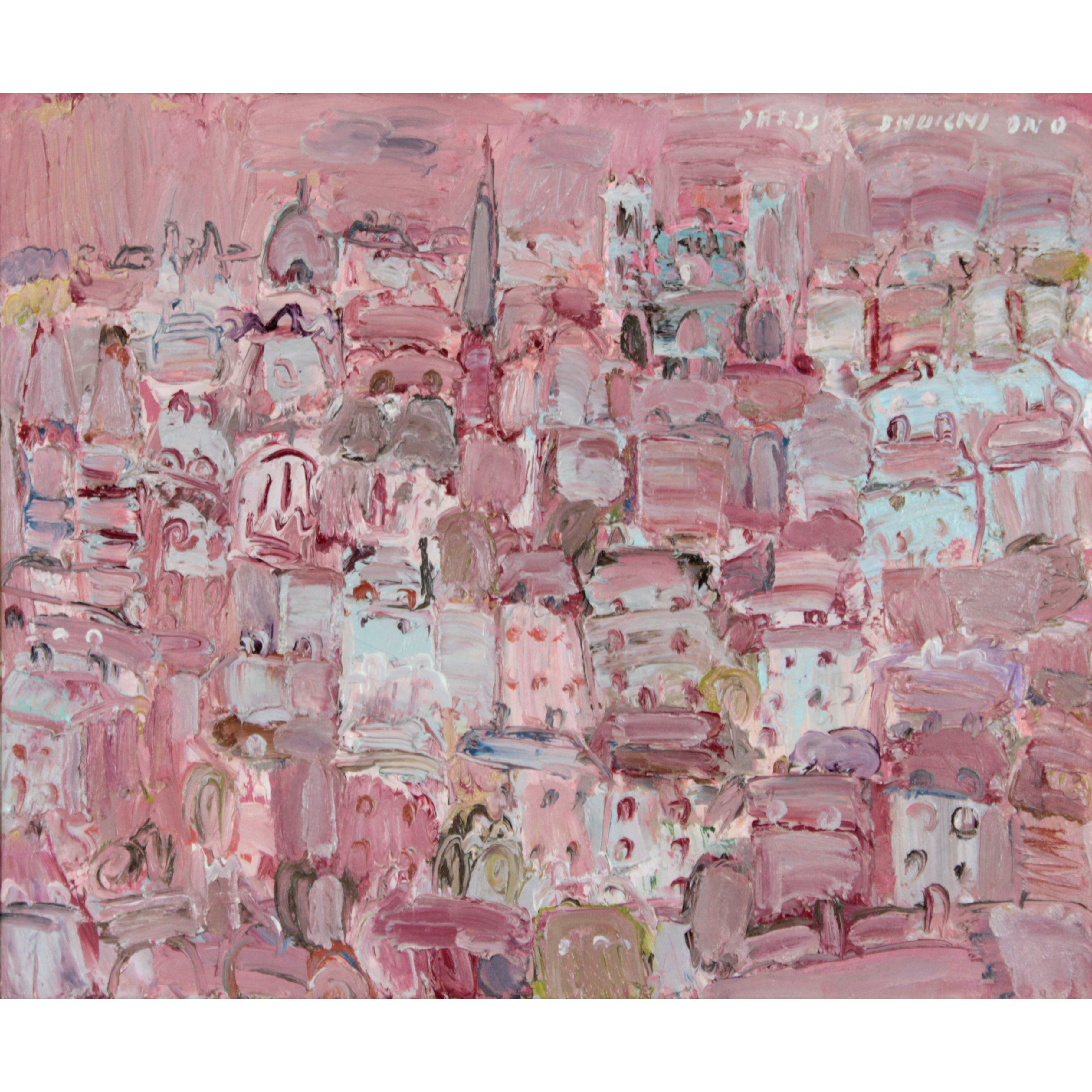 小野州一 『薔薇色の風景』 油彩画 - 北海道画廊