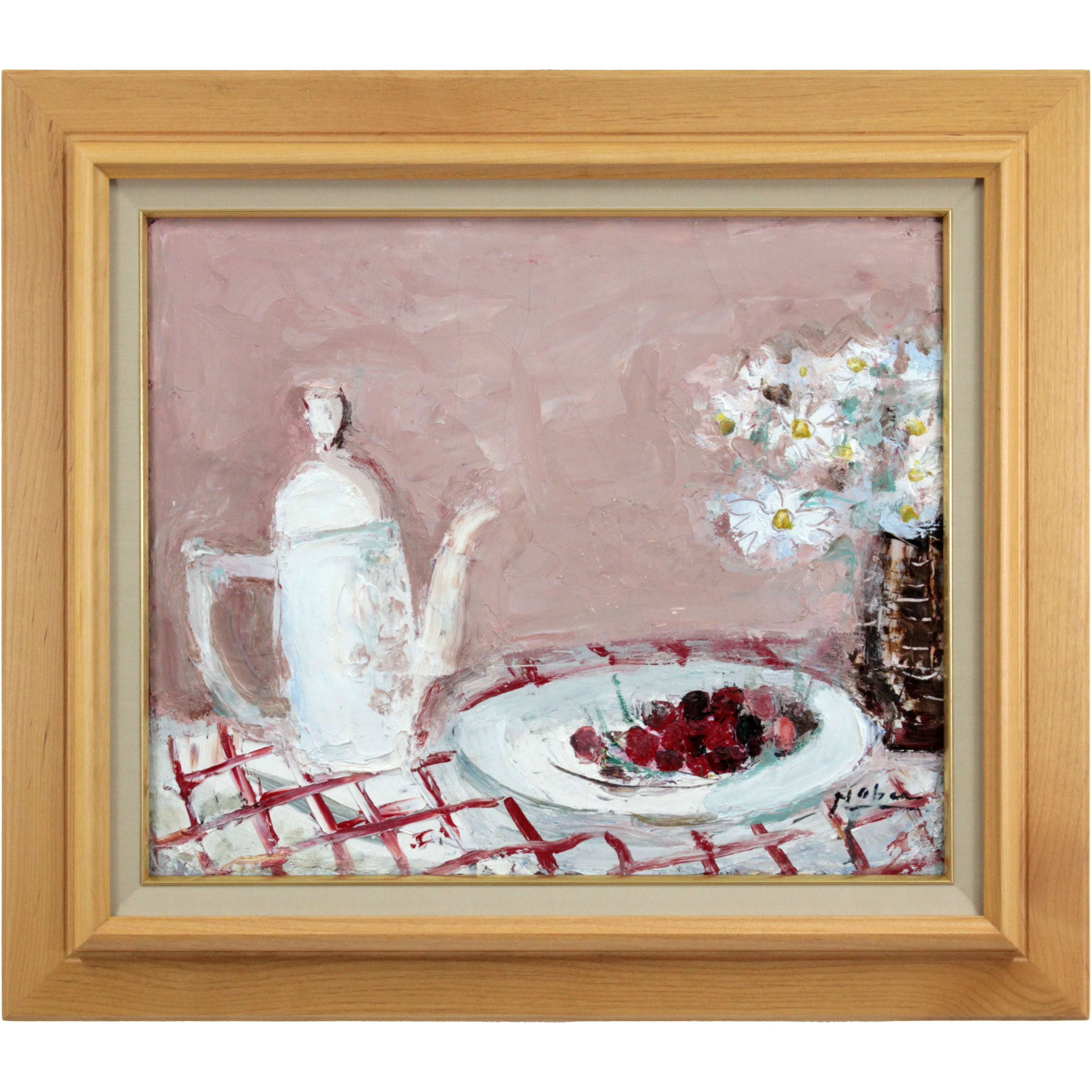 八木伸子 『桜桃』 油彩画 - 北海道画廊