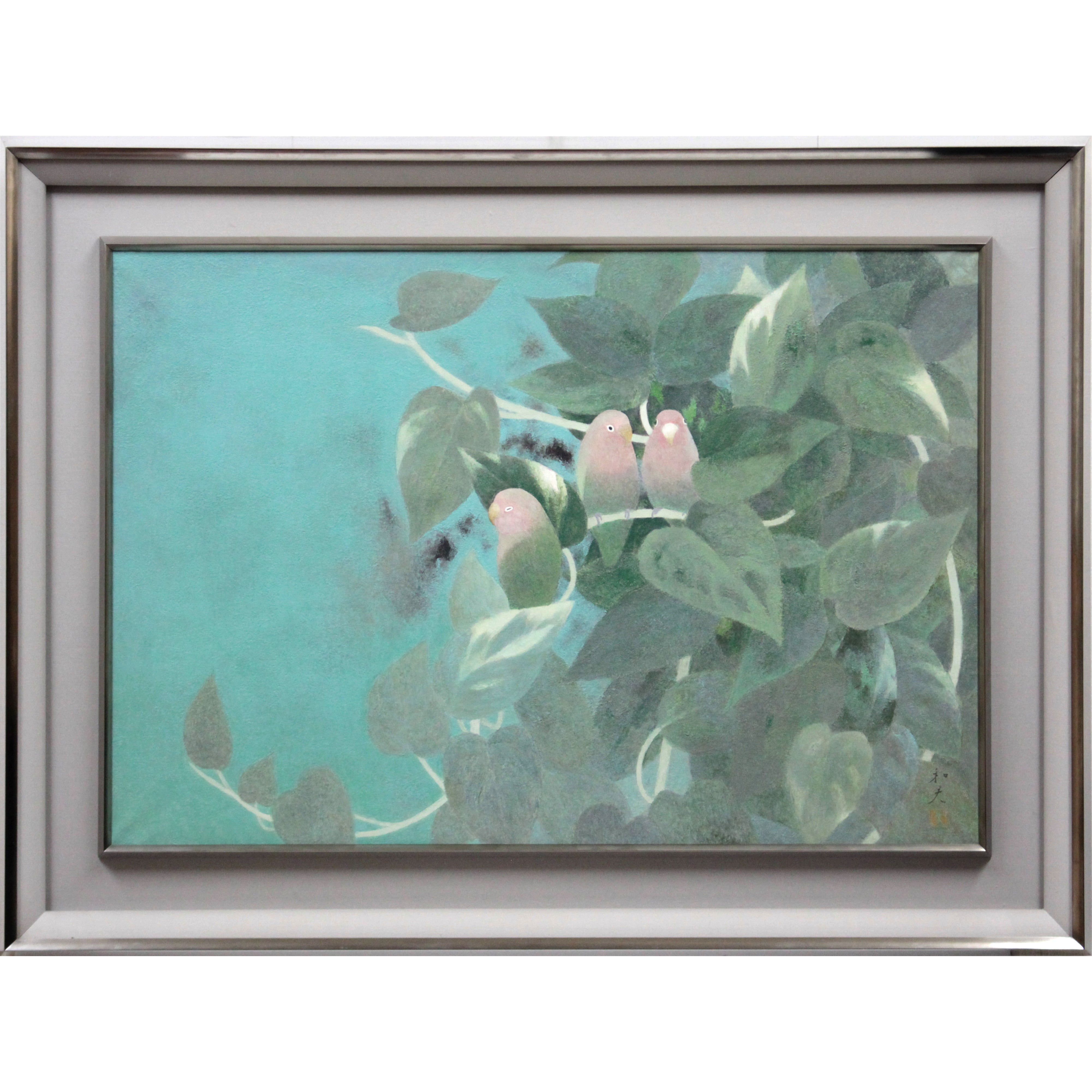 加倉井和夫 『小禽』 日本画 - 北海道画廊