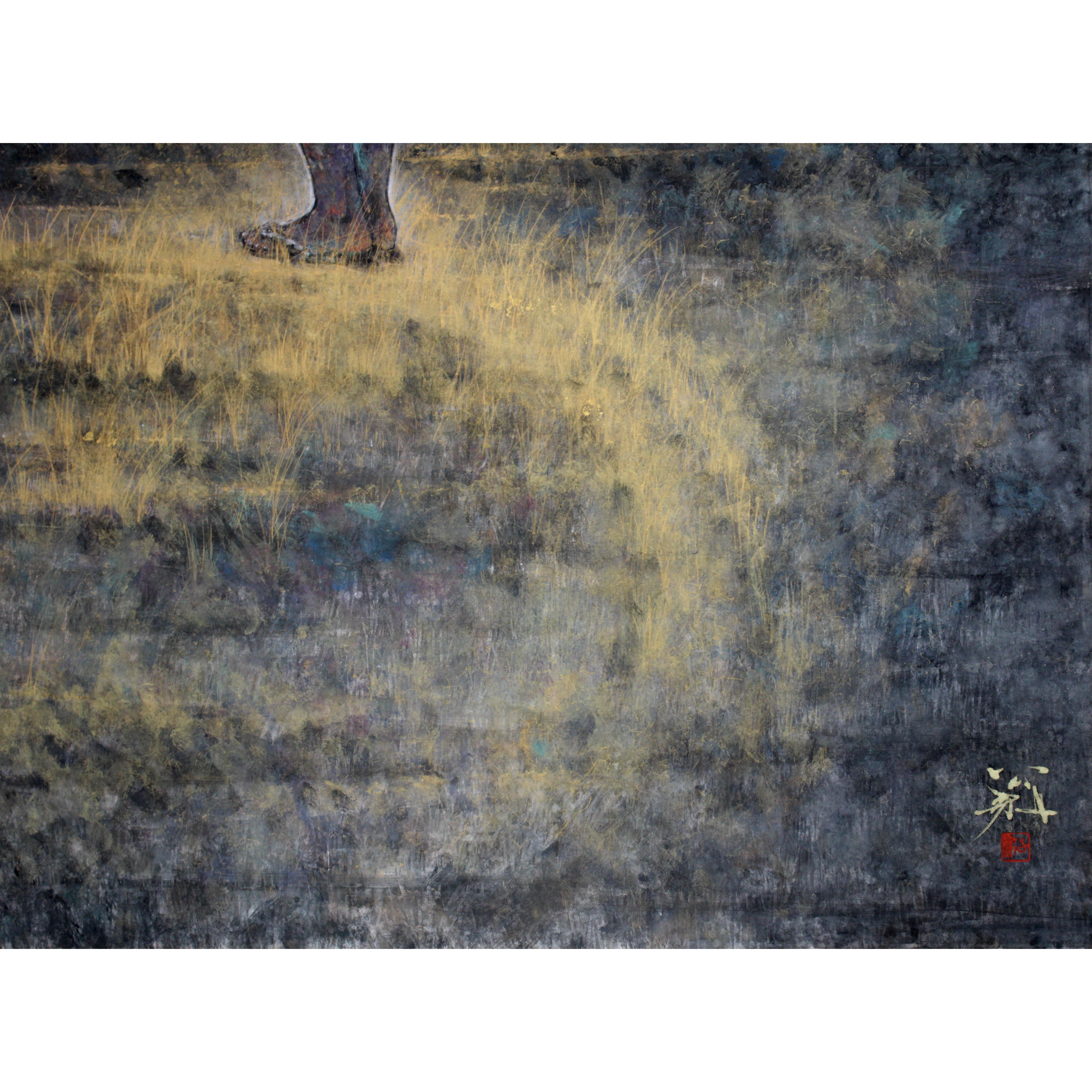 松村公嗣 『秋けぶく』 日本画 - 北海道画廊