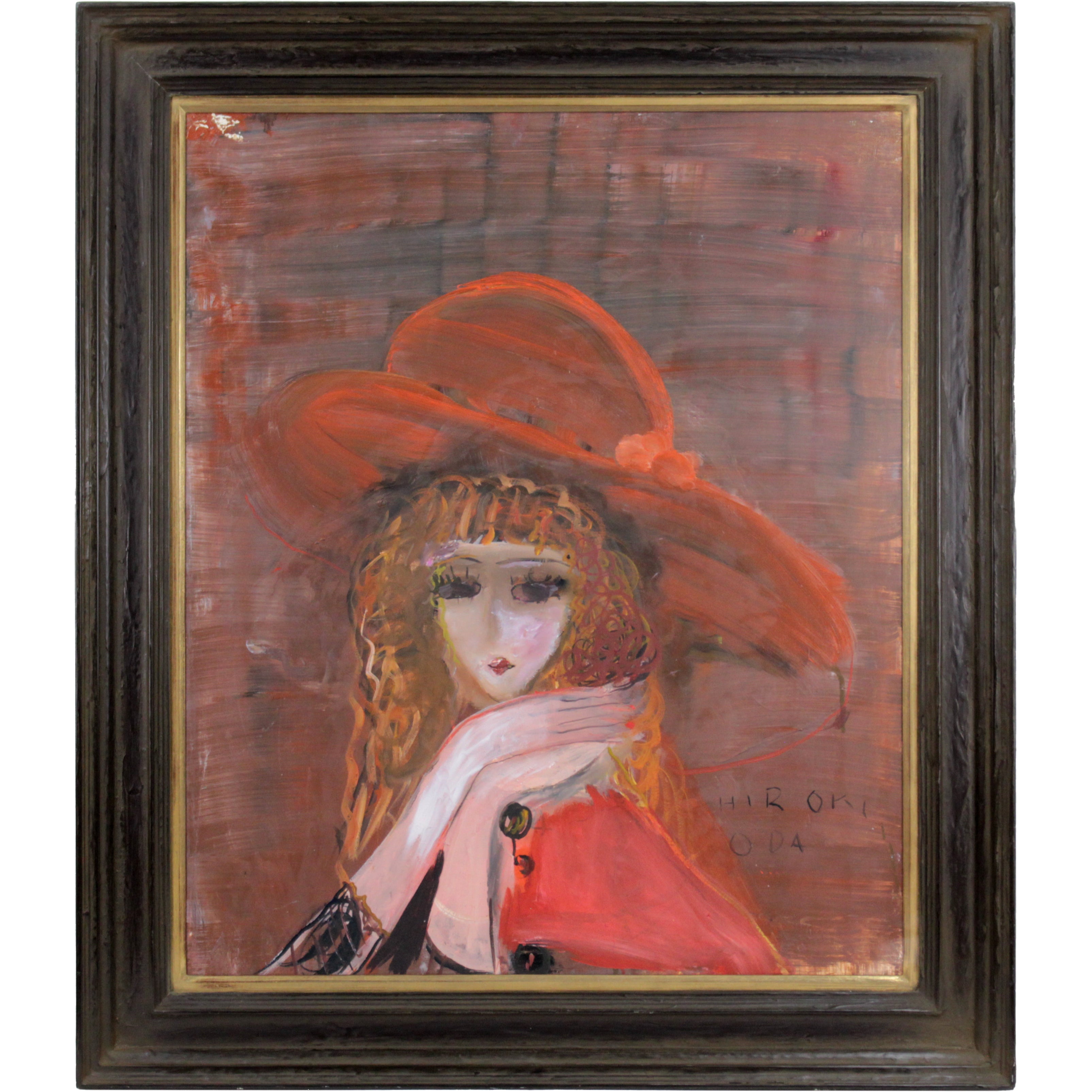 織田広喜（織田廣喜？）油彩画 8号 シャンゼリゼリゼの風景 織田