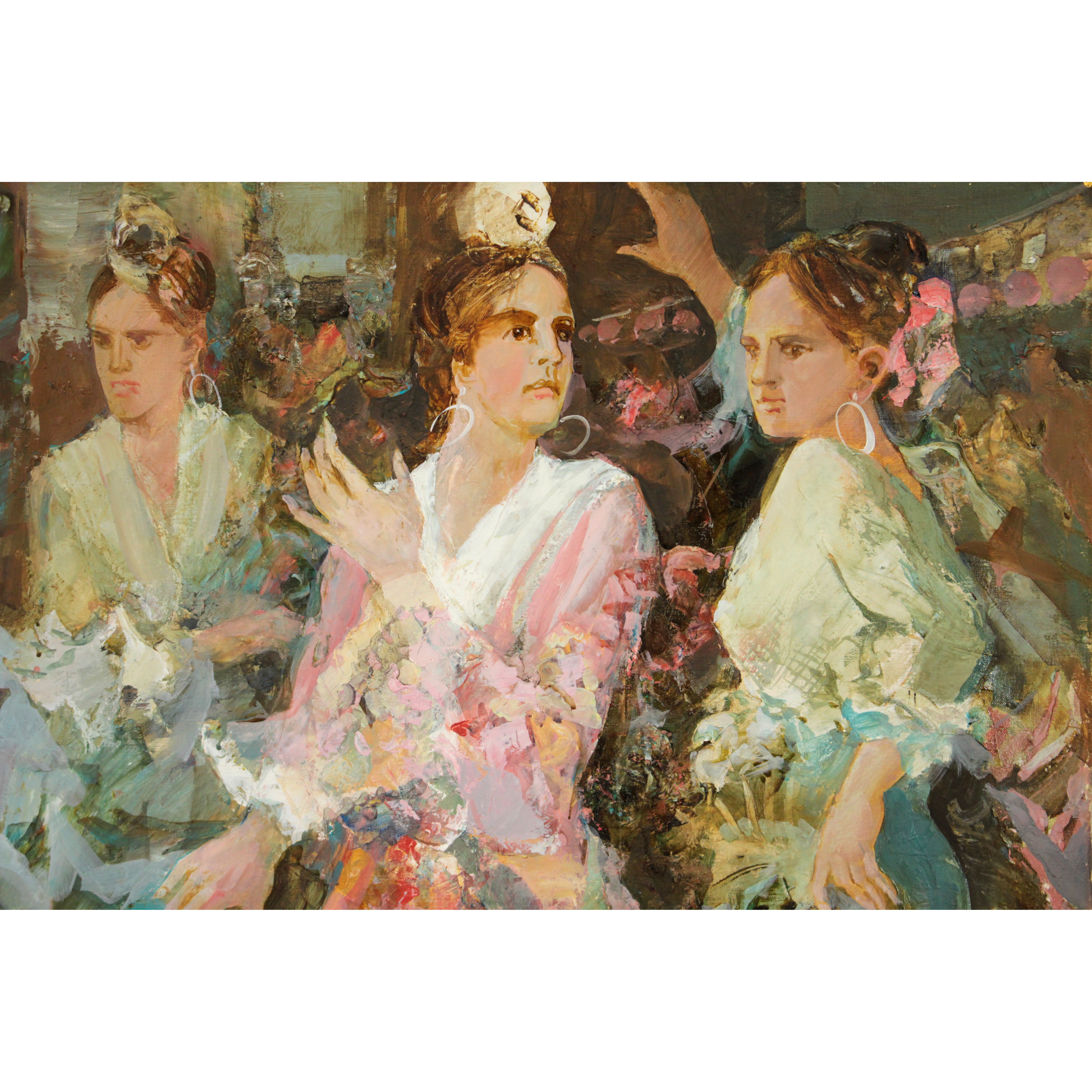 狩野守 『セビリアの踊り』 油彩画 - 北海道画廊