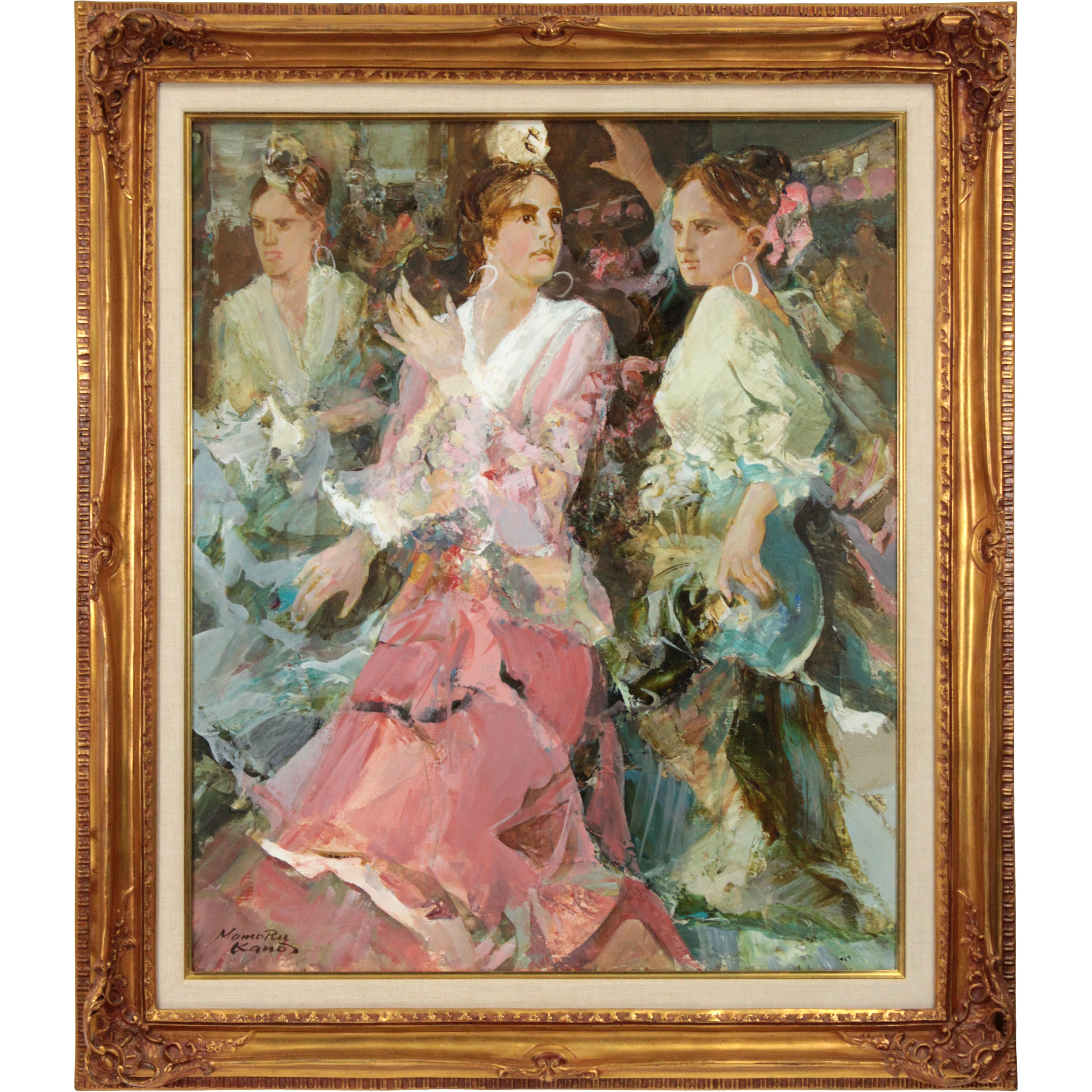 狩野守 『セビリアの踊り』 油彩画 - 北海道画廊