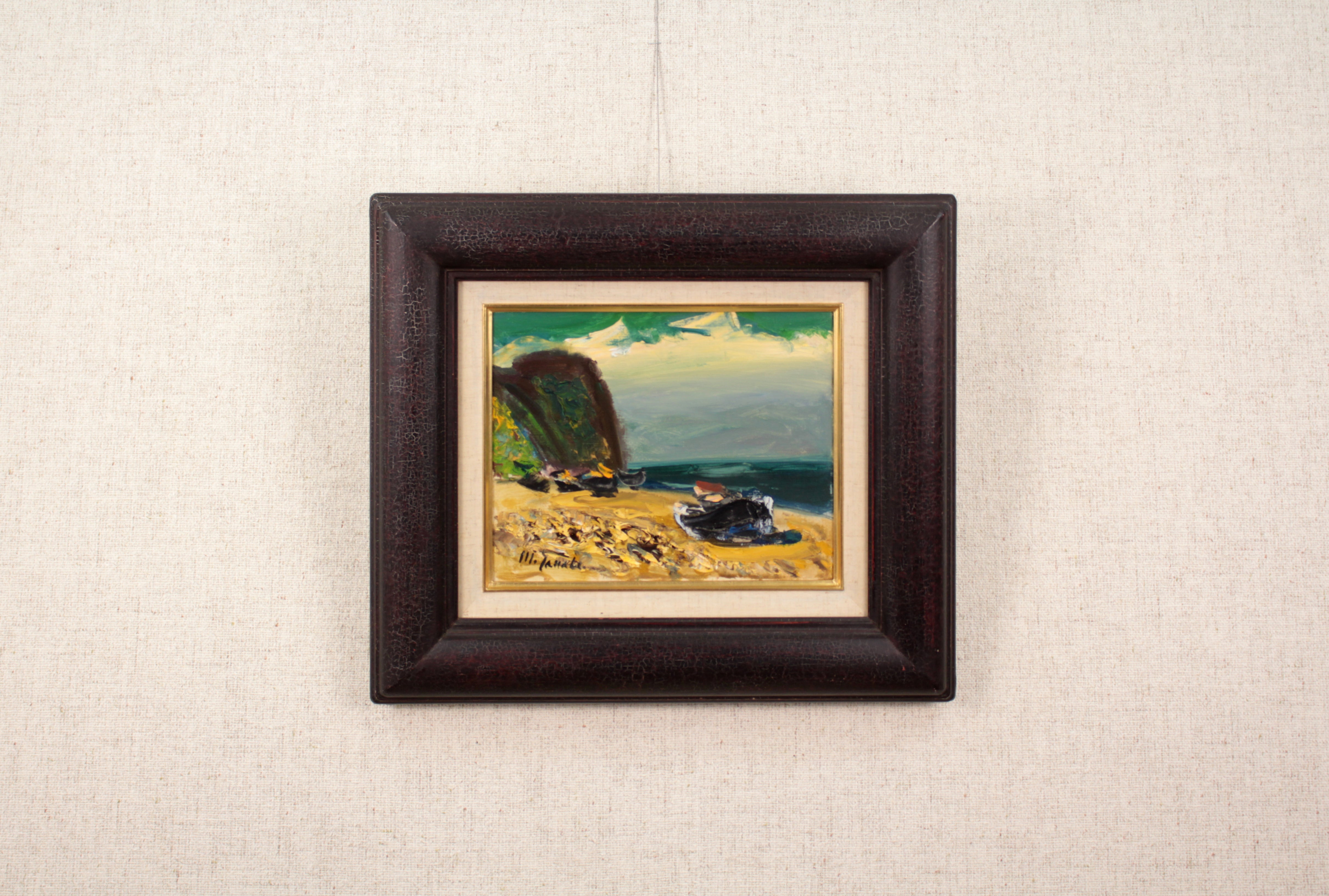 田辺三重松 『海浜』 油彩画 - 北海道画廊