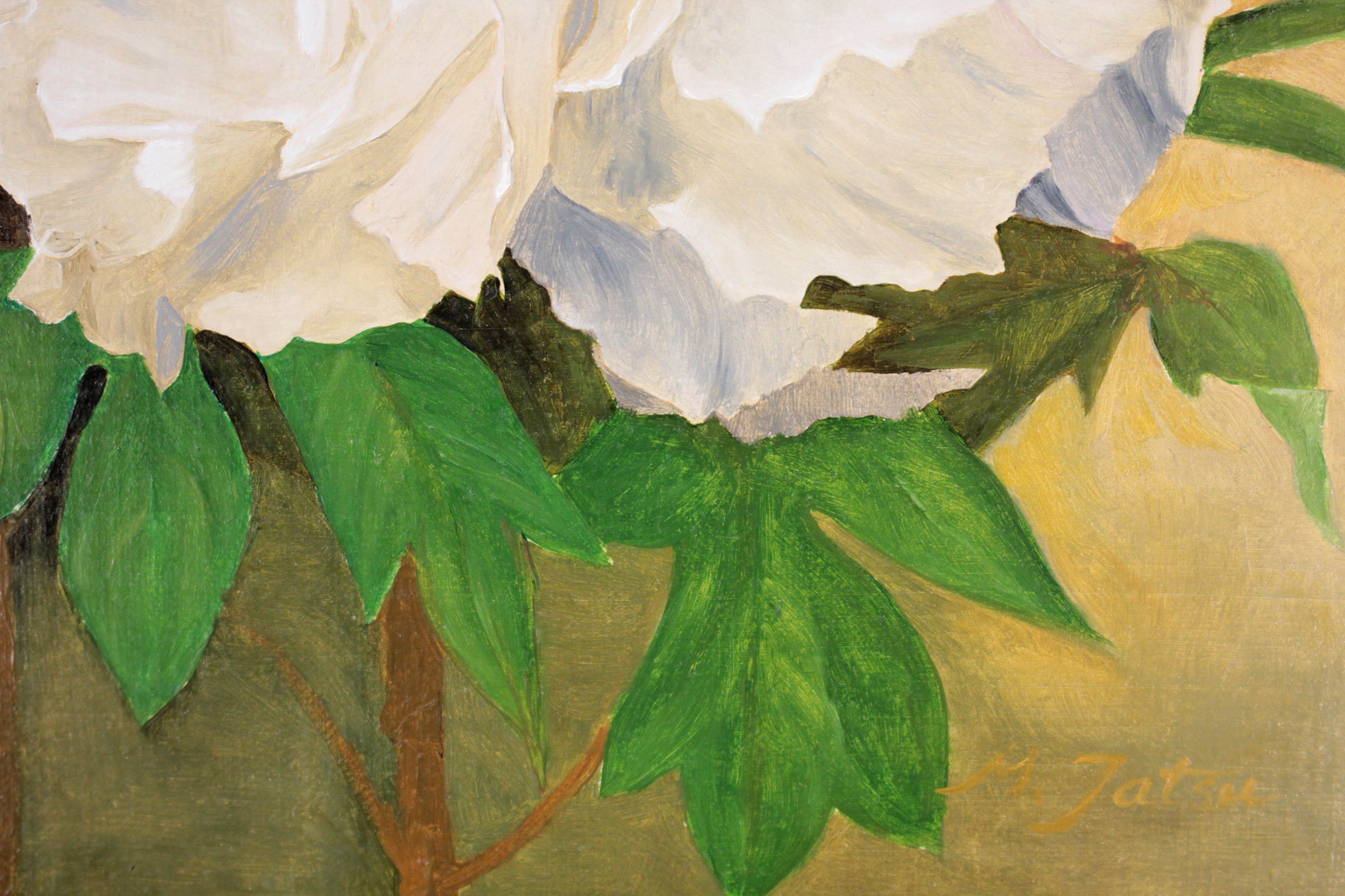 辰 将成 『牡丹』 油彩画 - 北海道画廊