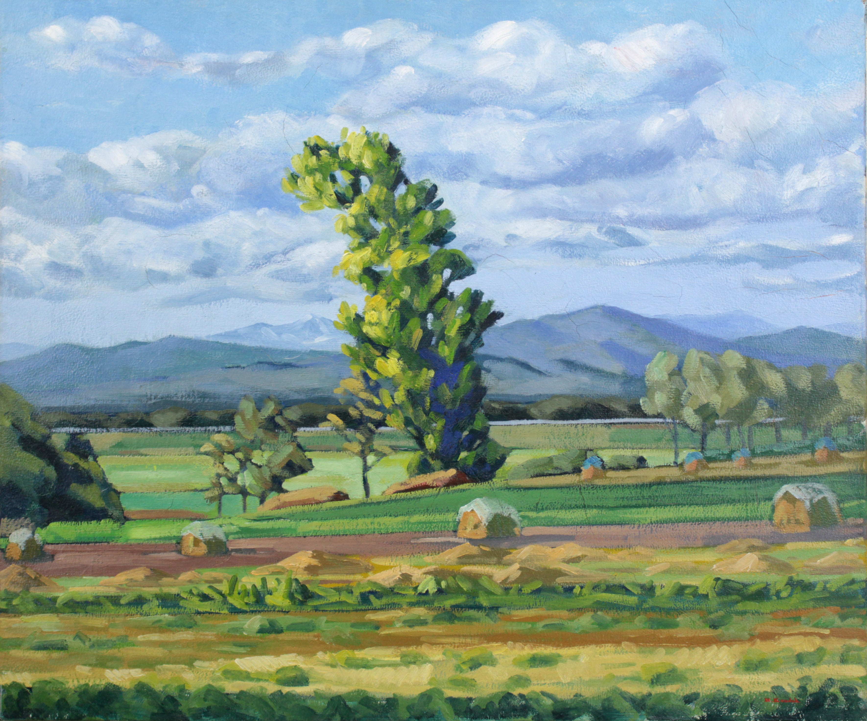 近藤博史 『風景』 油彩画 - 北海道画廊