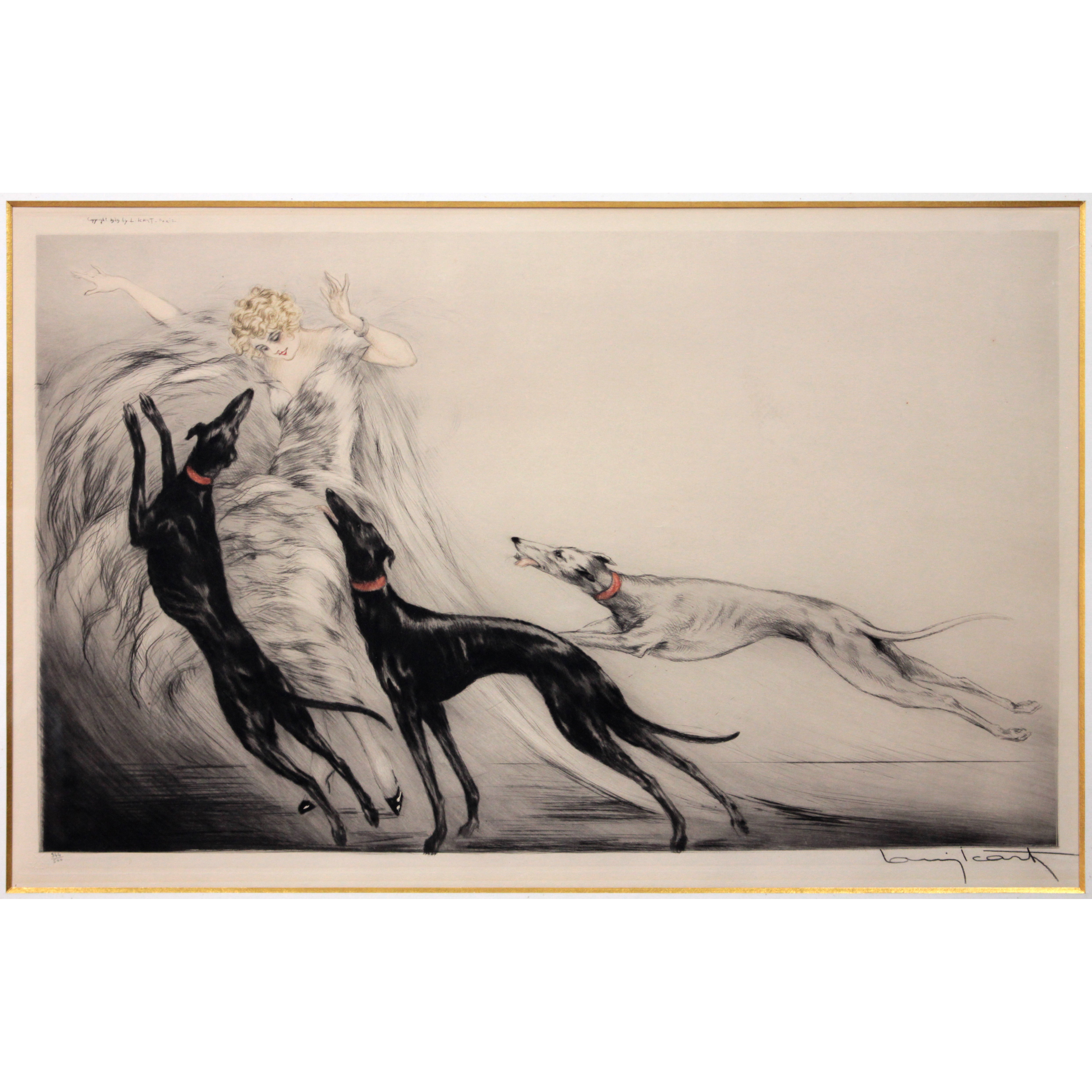 ルイ・イカール 『コーシング2』 オリジナルエッチング - 北海道画廊