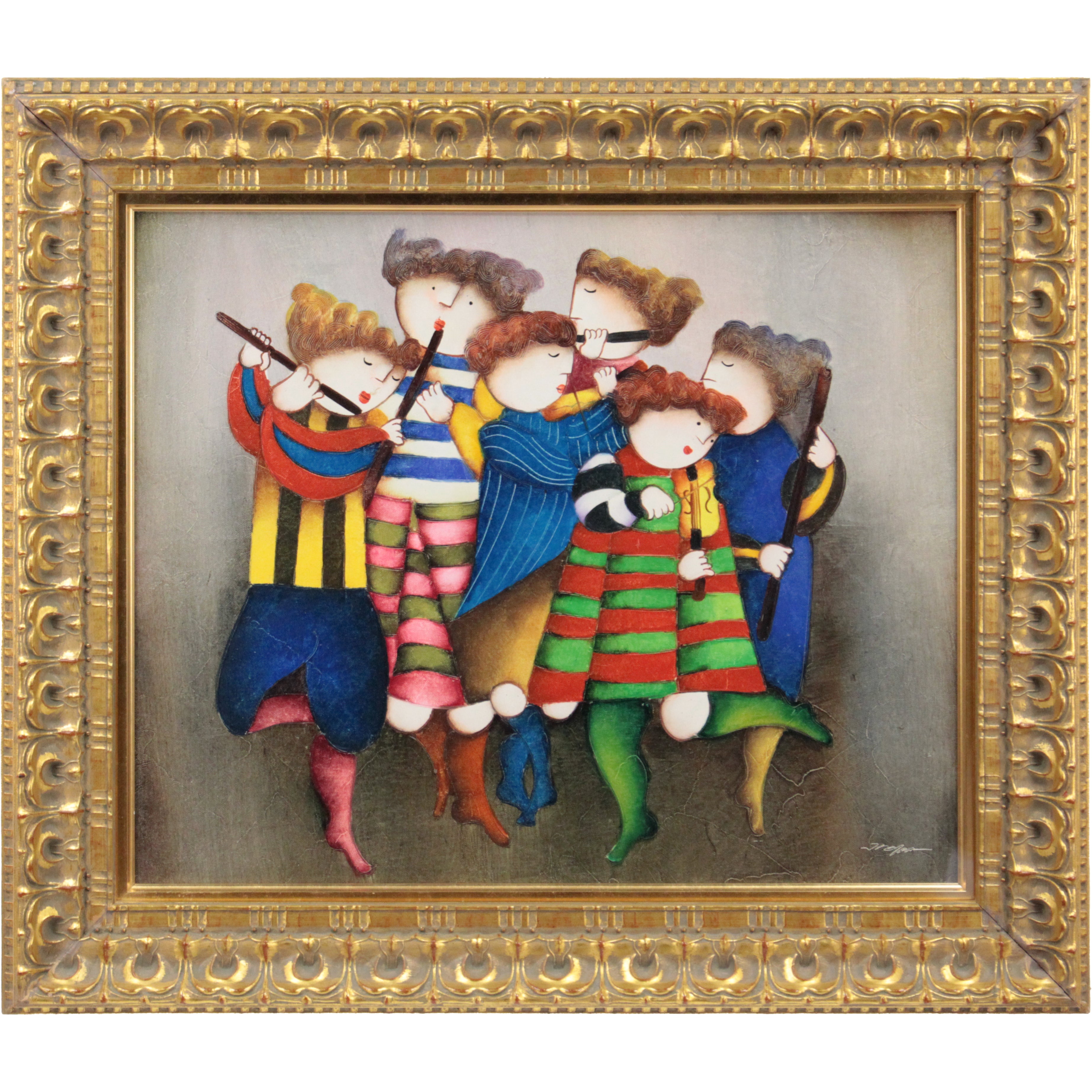 ジェイ・ロイバル 『音楽隊』 油彩画 - 北海道画廊