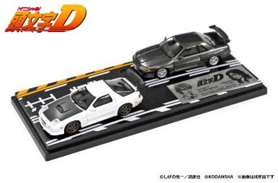 1/64 頭文字D Vol.7 藤原拓海トレノ AE86 & 城島俊也S2000 タムタム