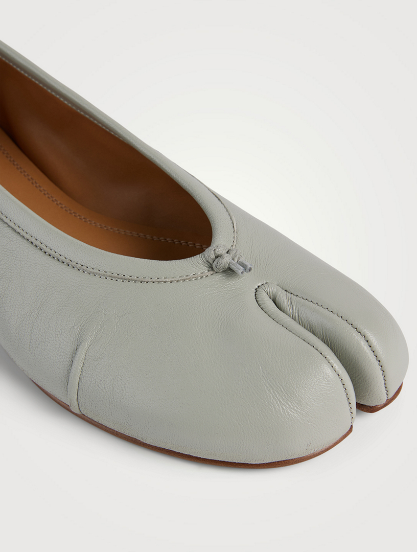 MAISON MARGIELA Tabi Leather Ballerina Flats | Holt Renfrew